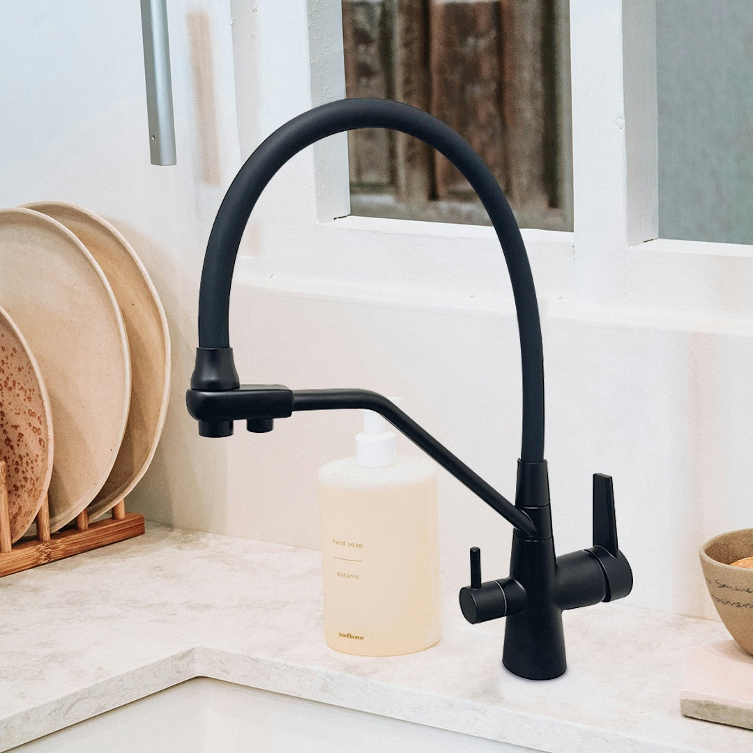 GRIFERIA MONOCOMANDO FLEXIBLE P/MESADA Y PURIFICADOR SPR2103 BLACK