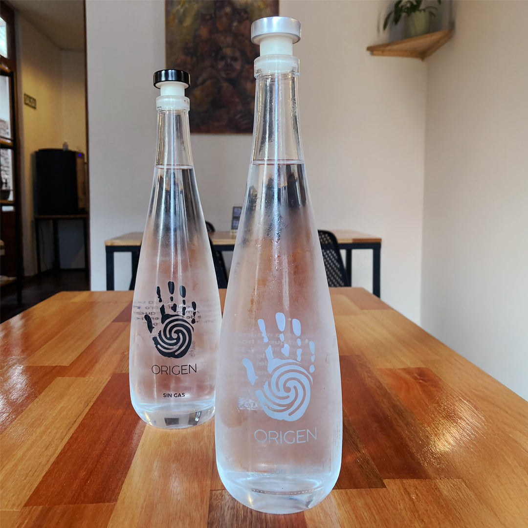 BOTELLA VIDRIO CON GAS - ORIGEN