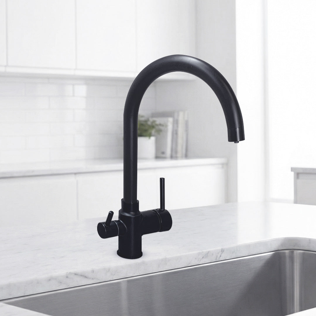 GRIFERÍA MONOCOMANDO P/MESADA CON CONEXION PARA PURIFICADOR SPR2208 BLACK