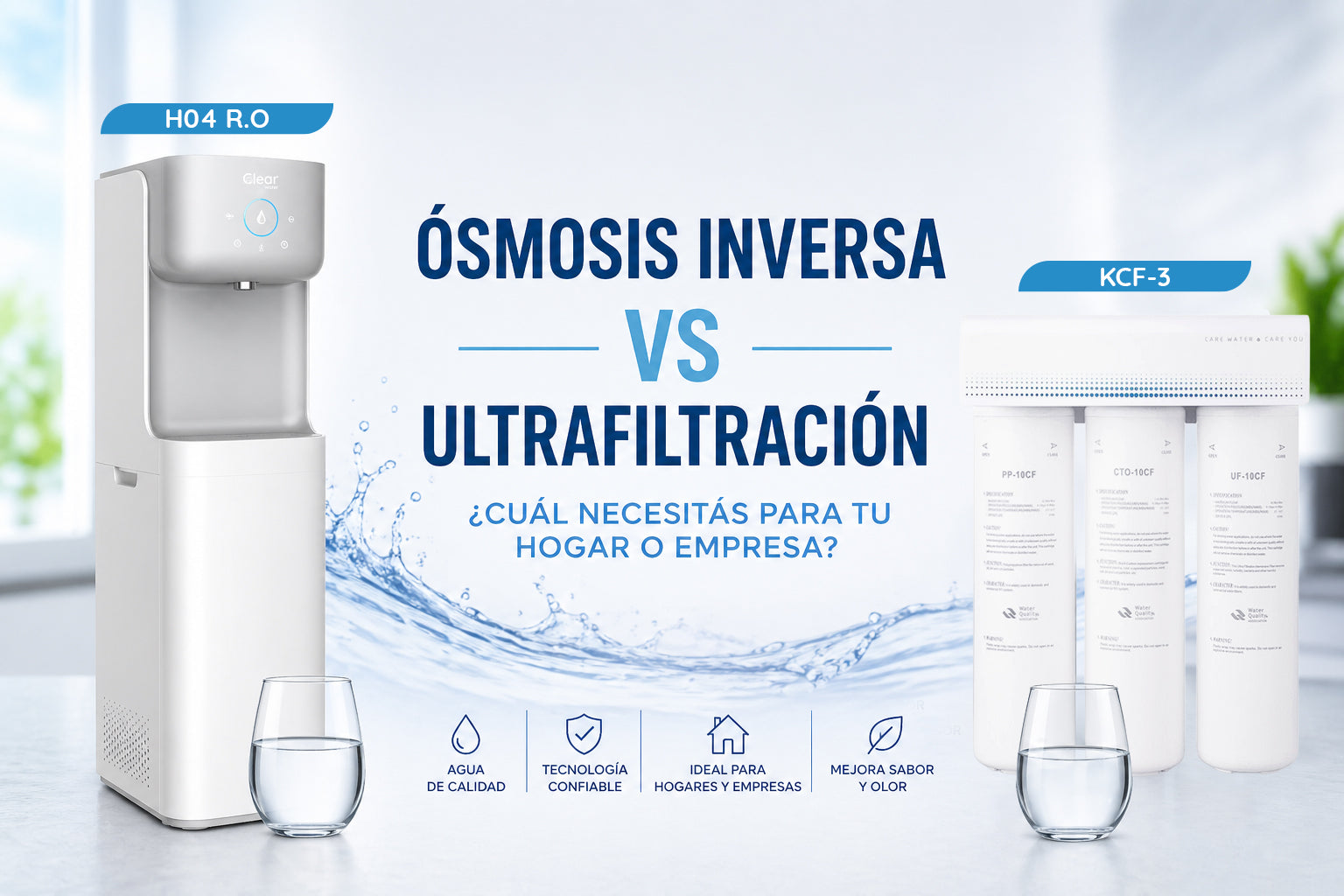 Ósmosis inversa vs ultrafiltración: ¿cuál necesitás para tu hogar o empresa?