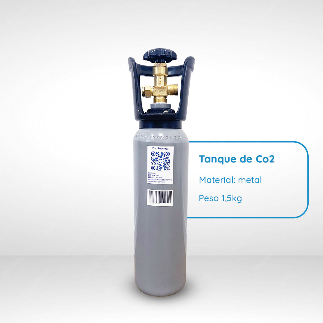 Tanque de CO₂ de metal 2,5 L